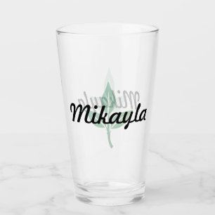 Logotipo de hoja con nombre
