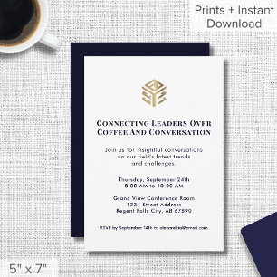 Logotipo de invitación a evento de red - Luxe
