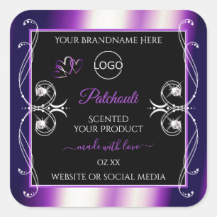 Logotipo de joyas de etiquetas de productos negras