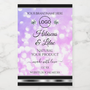 Logotipo de joyas de etiquetas de productos Purpur