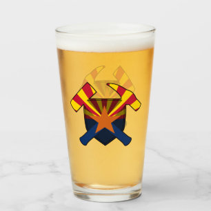 Logotipo de la bandera de Arizona y el martillo de