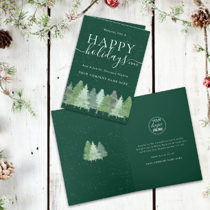 Logotipo de la empresa de árboles de Navidad corpo