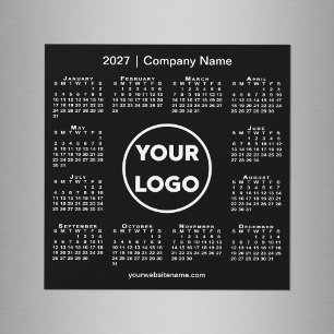 Logotipo de la empresa de calendario moderno 2027