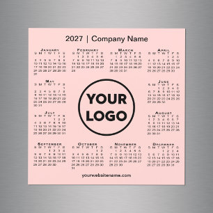 Logotipo de la empresa de calendarios 2027 Imán ro