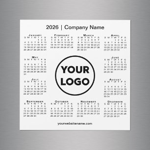 Logotipo de la empresa de calendarios modernos 202