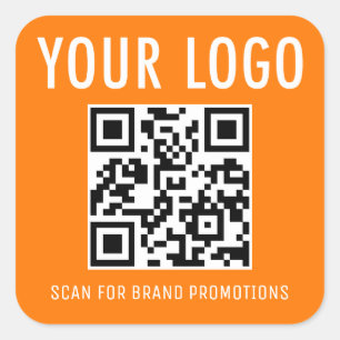 Logotipo de la empresa de pegatinas de código QR n