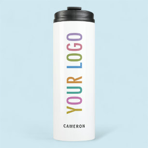 Logotipo de la empresa de vaso térmico de acero Wh
