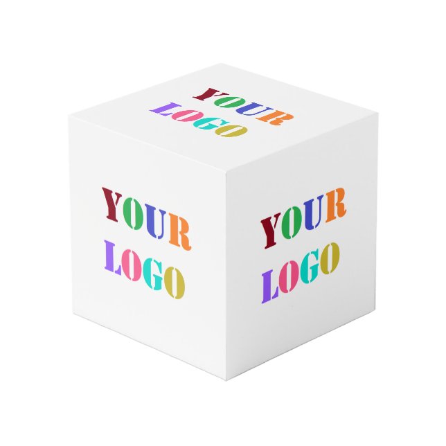 Logotipo de la empresa personalizado Cubo promocio (Angulo Anverso)
