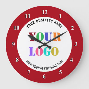 Logotipo de la empresa personalizado y reloj de pa