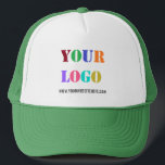Logotipo de la empresa personalizado y sombrero de<br><div class="desc">Fuentes y color personalizado - Diseñar sus propios sombreros para camioneros con logotipo Personalizado y Gorra comercial/regalo promocional de texto - Añadir su logotipo / imagen - Código fotográfico o QR / y Sitio web o texto/información Personalizado - Redimensionar y mover elementos con la herramienta Personalización. Elija fuentes / tamaño...</div>