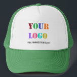 Logotipo de la empresa personalizado y sombrero de<br><div class="desc">Fuentes y color personalizado - Diseñar sus propios sombreros para camioneros con logotipo Personalizado y Gorra comercial/regalo promocional de texto - Añadir su logotipo / imagen - Código fotográfico o QR / y Sitio web o texto/información Personalizado - Redimensionar y mover elementos con la herramienta Personalización. Elija fuentes / tamaño...</div>