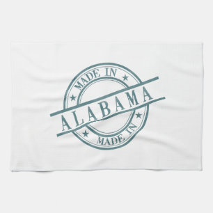 Logotipo De La Estampilla De Alabama Toalla De Coc