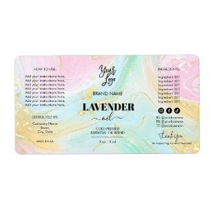 Logotipo de la etiqueta del producto del frasco de