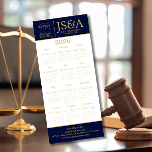 Logotipo de la firma de abogados Dark Blue Gold Ju