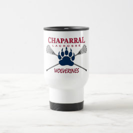 Logotipo de la garra de ChapLAX taza del viaje de
