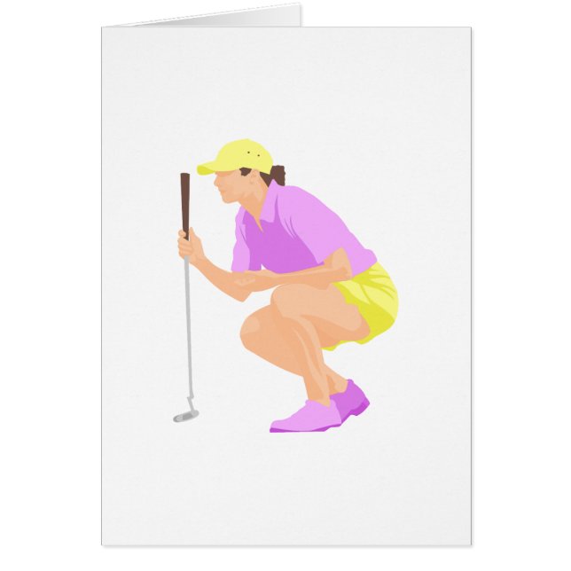 Logotipo de la mujer del golf (Frente)