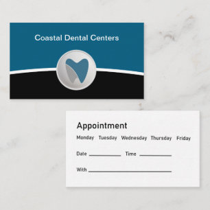 Logotipo de la oficina dental Tarjetas de cita con