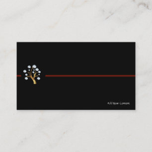 Logotipo de la tarjeta de presentación del árbol d