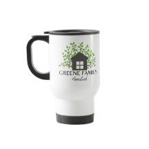 Logotipo de la taza de viaje con tapa