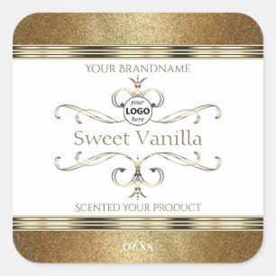 Logotipo de las etiquetas de productos blancos del