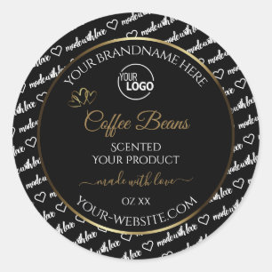 Logotipo de las etiquetas de productos de arte de