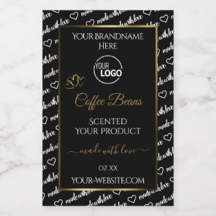 Logotipo de las etiquetas de productos de arte de
