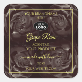 Logotipo de las etiquetas de productos de los Rosa