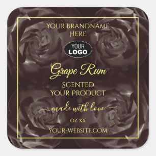 Logotipo de las etiquetas de productos de los Rosa