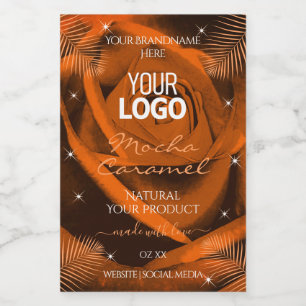 Logotipo de las etiquetas de productos Rosa naranj