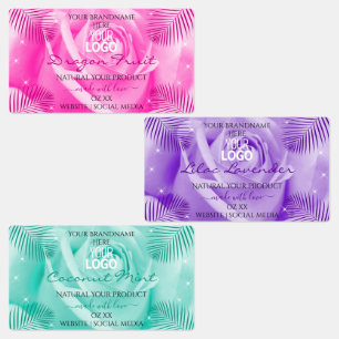 Logotipo de las etiquetas de productos Rosa Verde 