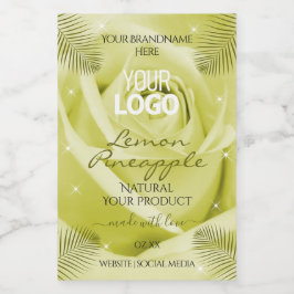 Logotipo de las hojas de palmera de las etiquetas 