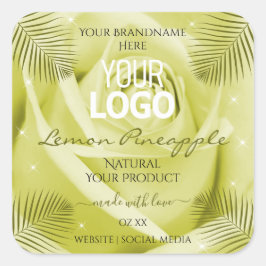 Logotipo de las hojas de palmera de las etiquetas 