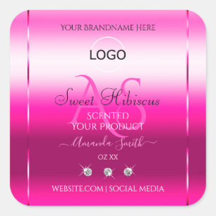 Logotipo de las iniciales de la etiqueta de produc