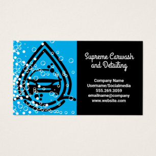 Logotipo de lavado de coches Baches de jabón