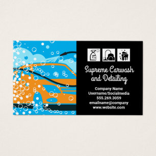 Logotipo de limpieza de lavado de coches   Burbuja