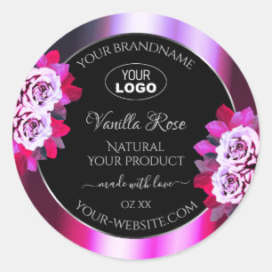 Logotipo de los Rosas de las etiquetas de producto