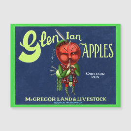 Logotipo de manzanas Glen Ian Vintage, Hooper, Was