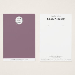 Logotipo de marca Personalizado con tarjeta de vis