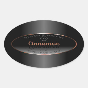 Logotipo de marco dorado de la etiqueta de product