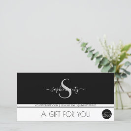 Logotipo de Monograma moderno Bolsa de regalo en b