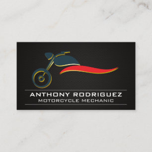 Logotipo de motocicleta   Tarjeta de visita de fib