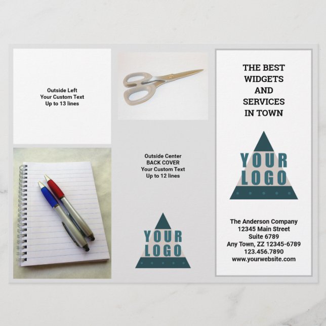 Logotipo de negocio 5 Folleto de promo fotográfico (Anverso)