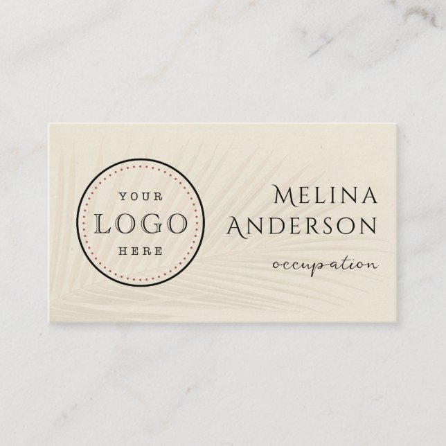 Logotipo de negocio Código QR Tarjeta de presentac (Anverso)