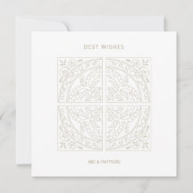 Logotipo de negocio Elegante Tarjeta de cumpleaños