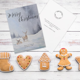 Logotipo de negocio Feliz Navidad Invierno Escenar