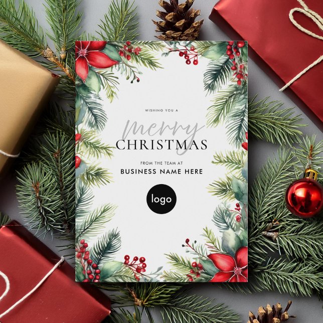 Logotipo de negocio moderno de Feliz Navidad (Subido por el creador)