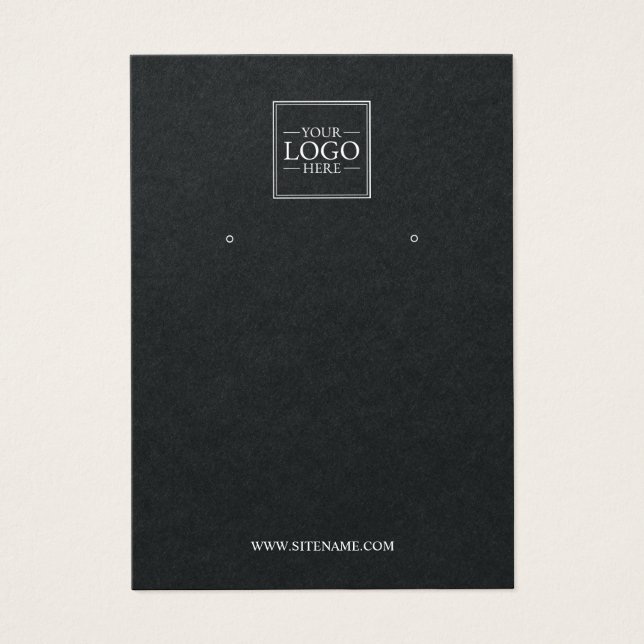 Logotipo de negocio moderno Personalizado Tarjetas (Frente)