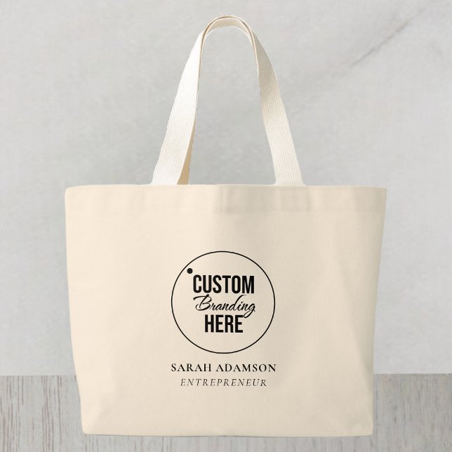 Logotipo de negocio personalizado Bolsa de tela gr (logo tote bag)