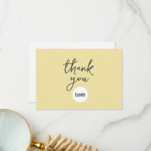 Logotipo de negocio Tarjeta de agradecimiento amar