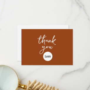 Logotipo de negocio Tarjeta de agradecimiento Terr